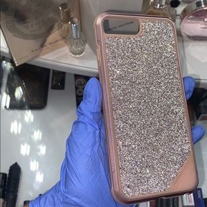 Pink defense phone case for iPhone 8+